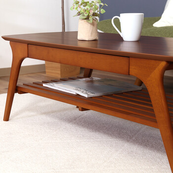 引出し付きセンターテーブル BR NA WH 送料無料-5