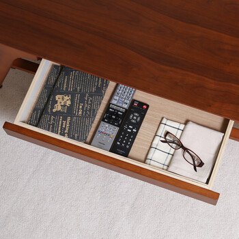 引出し付きセンターテーブル BR NA WH 送料無料-6