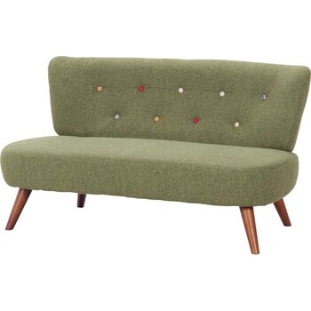 ソファー ソファ2p デイジーパッチワーク ブルー 送料無料-18