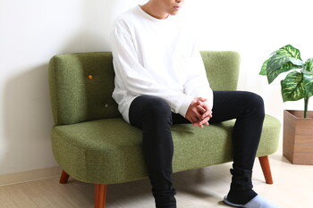 ソファー ソファ2p デイジーパッチワーク ブルー 送料無料-19