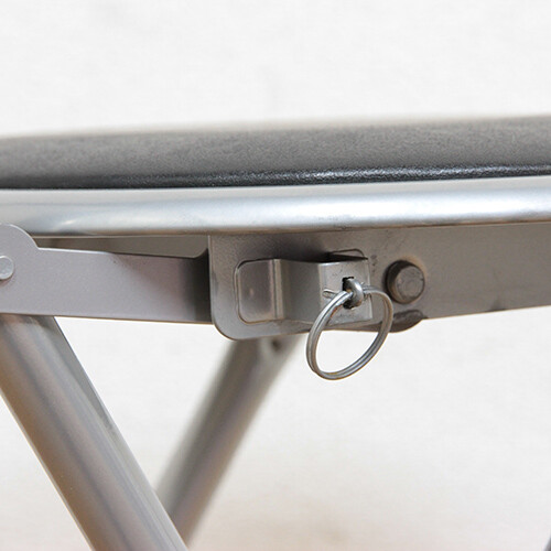 パイプスリムチェアー FB-32 ブラック 6脚セット 送料無料-2