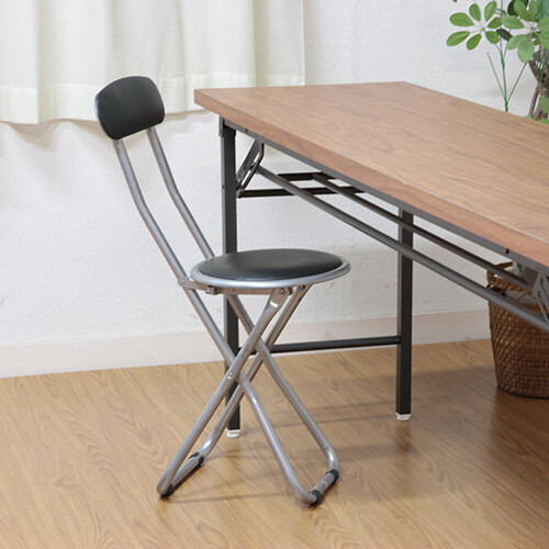 パイプスリムチェアー FB-32 ブラック 6脚セット 送料無料-4