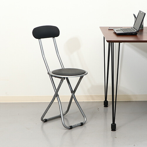 パイプスリムチェアー FB-32 ブラック 6脚セット 送料無料-5