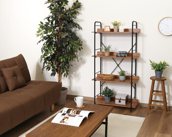 マルチシェルフ 4段 SMART BR×BK 送料無料-11