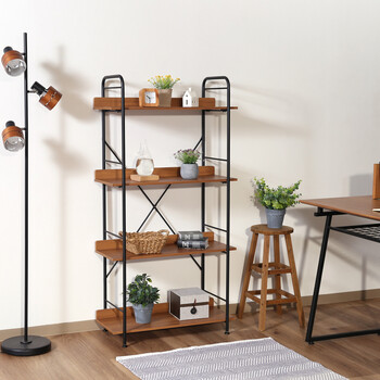 マルチシェルフ 4段 SMART BR×BK 送料無料-5