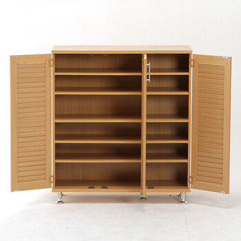 ルーバーシューズボックス 幅60cm ナチュラル 2サイズ展開 送料無料-4