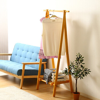 木製ハンガー ジョイント 幅75cm BR WH NA 収納 送料無料-9