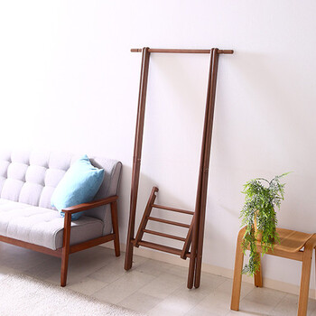 木製ハンガー ジョイント 幅75cm BR WH NA 収納 送料無料-7