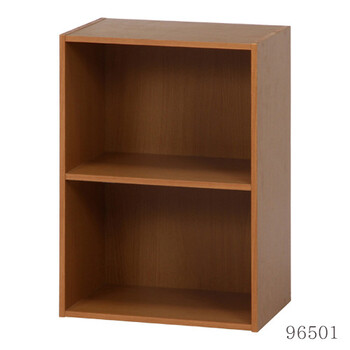 カラーボックス2段 ナチュラル ホワイト ブラウン 送料無料-1