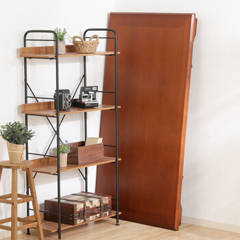 折脚和風座卓 折り畳み 幅120cmブラウン ブラウン 紫檀色 送料無料-10