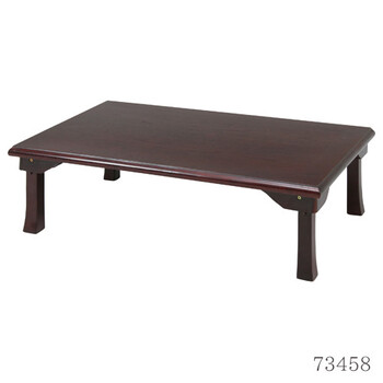 折脚和風座卓 折り畳み 幅120cmブラウン ブラウン 紫檀色 送料無料-16