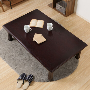 折脚和風座卓 折り畳み 幅120cmブラウン ブラウン 紫檀色 送料無料-19