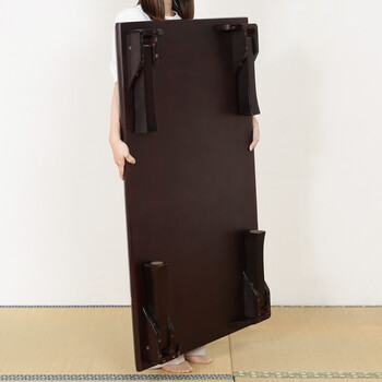 折脚和風座卓 折り畳み 幅120cmブラウン ブラウン 紫檀色 送料無料-20