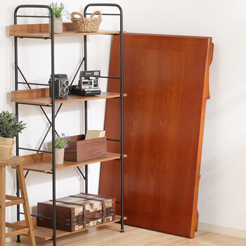 折脚和風座卓 折り畳み 幅120cmブラウン ブラウン 紫檀色 送料無料-4