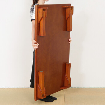 折脚和風座卓 折り畳み 幅120cmブラウン ブラウン 紫檀色 送料無料-6