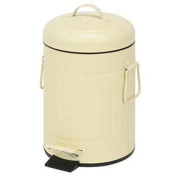 スチール ラウンドペダルペール 3L 2色展開 2セット 送料無料-1