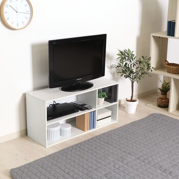 TVラック 幅89cm ホワイト ダークブラウン ナチュラル 送料無料-14