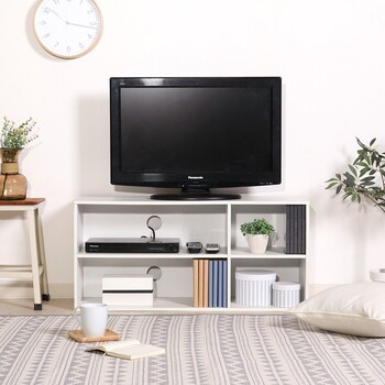 TVラック 幅89cm ホワイト ダークブラウン ナチュラル 送料無料-16