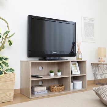 TVラック 幅89cm ホワイト ダークブラウン ナチュラル 送料無料-20