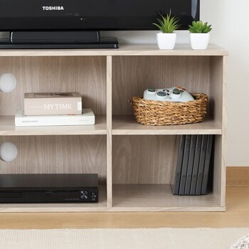 TVラック 幅89cm ホワイト ダークブラウン ナチュラル 送料無料-23