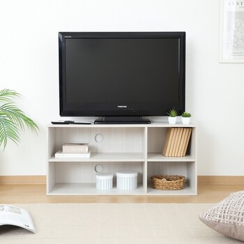 TVラック 幅89cm ホワイト ダークブラウン ナチュラル 送料無料-26