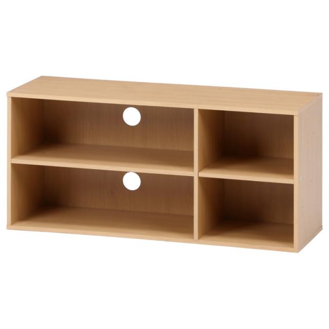 TVラック 幅89cm ホワイト ダークブラウン ナチュラル 送料無料-2