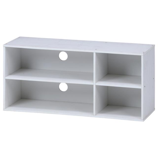 TVラック 幅89cm ホワイト ダークブラウン ナチュラル 送料無料-3