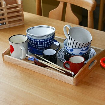 木製ディナートレー ボヌール 6個セット 送料無料-6