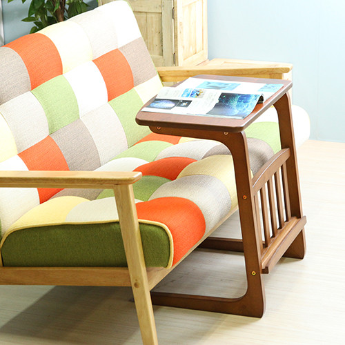 サイドテーブル ノルン マガジンラック付き 送料無料-6