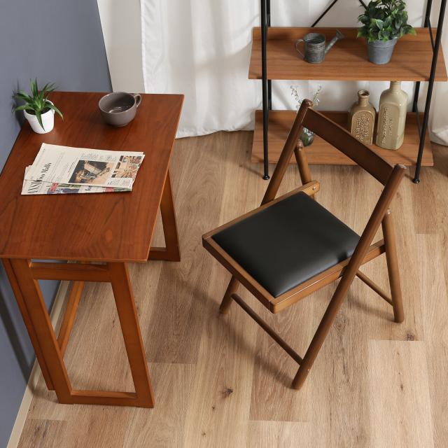 フォールディング テーブル＆チェアー ミラン 3色展開 送料無料-20