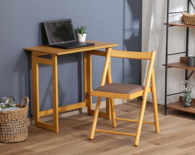 フォールディング テーブル＆チェアー ミラン 3色展開 送料無料-3