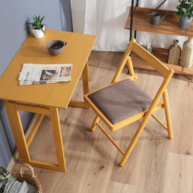 フォールディング テーブル＆チェアー ミラン 3色展開 送料無料-4
