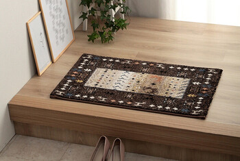 玄関マット 約50×80cm トルコ製 ウィルトン織り 抗菌防臭 消臭機能 へたりにくい ギャベ イビサ2 玄関マット 送料無料-6