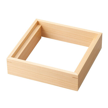 和食器 ひのき正角ざる 竹ス付 2セット 送料無料-1