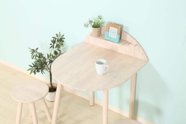 ダイニング3点ミディアムブラウン ホワイトウォッシュ Natural Signature 送料無料-2