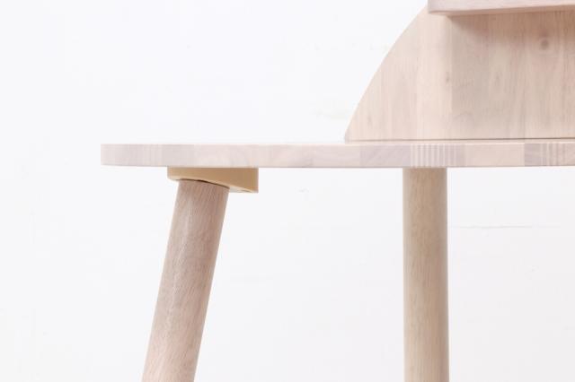 ダイニング3点ミディアムブラウン ホワイトウォッシュ Natural Signature 送料無料-8