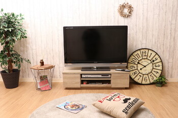 TVボード 100幅 ホワイトオーク ブラウン 送料無料-5