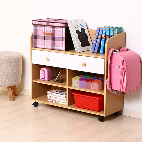 NORM ランドセルラック ナチュラル×ホワイト 送料無料-9