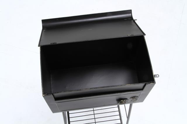 ガーデンポスト オブジェ ローズ ブラック 横型 送料無料-4