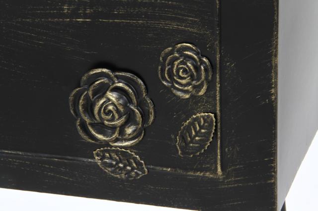 ガーデンポスト オブジェ ローズ ブラック 横型 送料無料-5