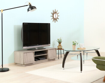 フラップTVボード ホワイトオーク 送料無料-11