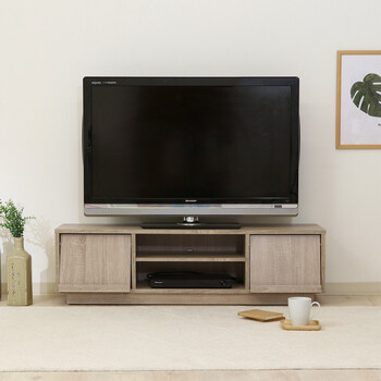 フラップTVボード ホワイトオーク 送料無料-13