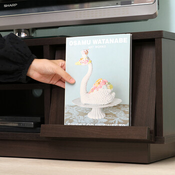 フラップTVボード ホワイトオーク 送料無料-8