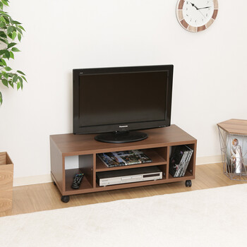 キャスター付きTV台 送料無料-3