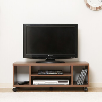 キャスター付きTV台 送料無料-4