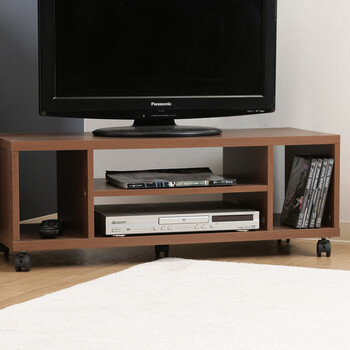 キャスター付きTV台 送料無料-5