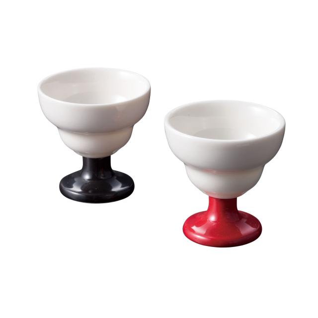 和食器 高台珍味入 高砂 黒 朱 4セット 送料無料-2