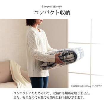 ラグ 約185×185cm 手洗い ジャガード織 メダリオン柄 床暖房 ホットカーペット対応 シンフォニー 送料無料-6