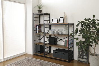 インダストリアル フリーラック4段 スリム 送料無料-2