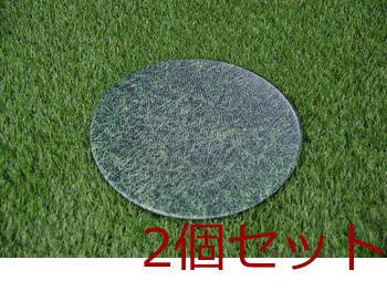 ピクニック チェアパッド PVC使用 約38cm丸 円形 裏 すべりにくい PVCチェアパッド 2個セット 送料無料-4